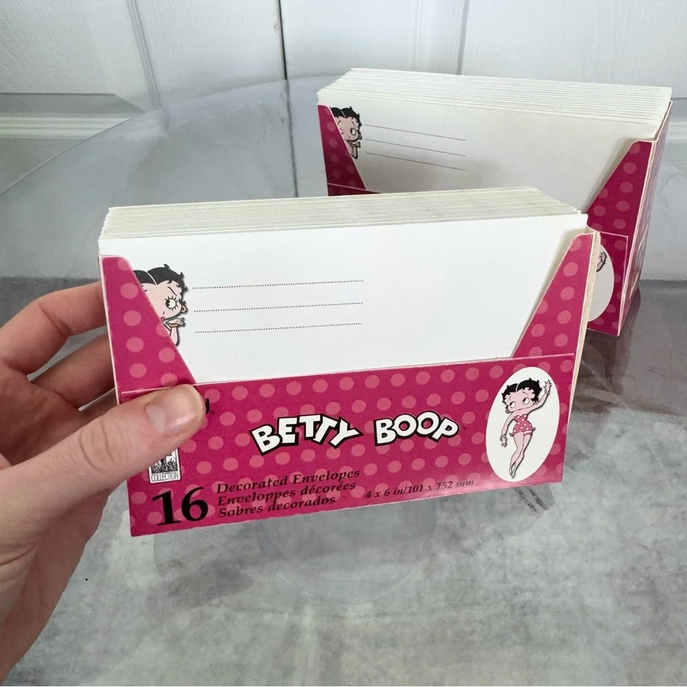 NEW Vintage Betty Boop Polka Dot Envelopes
